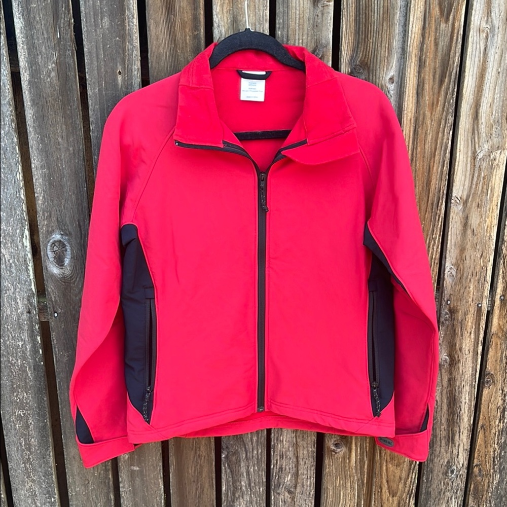 Sporthill Ladies Medium Red and Black Zip-Up Jacket Technical Running Eugene Or